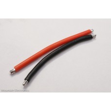 18 AWG Wires - 50mm Pair - Pre-Stripped & Pre-Tinned